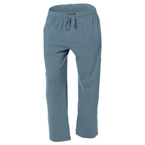 Andrew Scott Men's Soft & Light 100% Cotton Drawstring Yoga Lounge & Sleep Pant