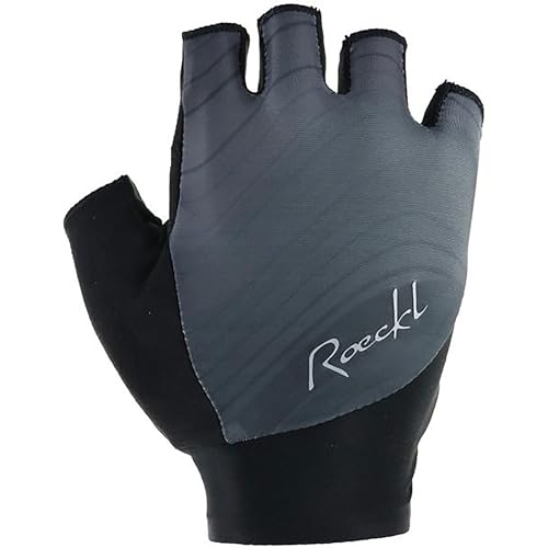 Roeckl Danis 2 Damen Fahrrad Handschuhe kurz grau/schwarz 2025: Größe: 7.5