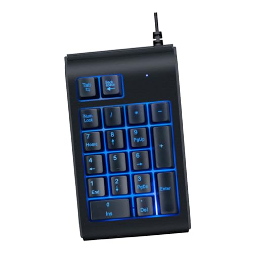 Clavier USB numérique PC portable rétroéclairé 3 couleurs mode nuit filaire