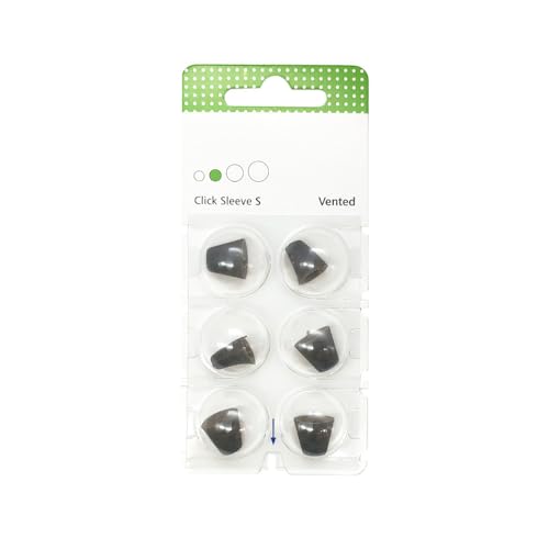 6 cúpulas cúpulas Click Sleeve Open Vented para aparatos acústicos Signia Siemens (S)