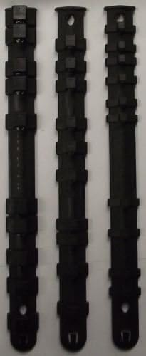 Kobalt 4 pcs of 1/4", 7 pcs of 3/8" and 4 pcs of 1/2" Drive Socket Storage Rails