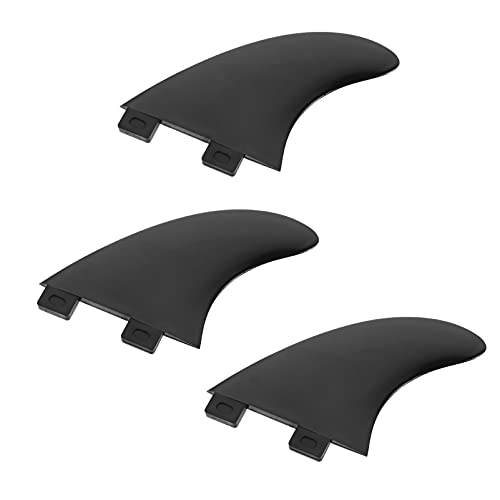 BESPORTBLE 3Pcs Surf & SUP Fin Fin Centro para Paddleboard Prancha Longboard Fin Único Acessório de