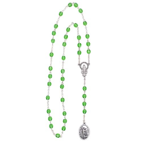 Saint Michael Chaplet Gift Set | Includes Chaplet, Hard Plastic Case, and Instruction Prayer Card | Catholic Devotional Prayer