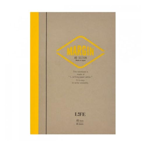 Cahier Life Margin 6x8 pages petits carreaux pour organiser vos notes sans ratures