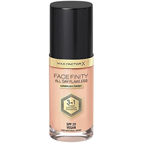 Base de maquillaje Max Factor All Day Flawless 3 en 1, 50 natural Cover