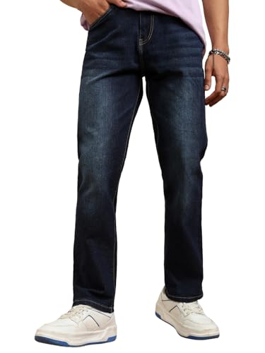 Image of Highlander Men's Straight Fit Jeans | Stretchable | Everyday Comfort & Style| Jeans for Man