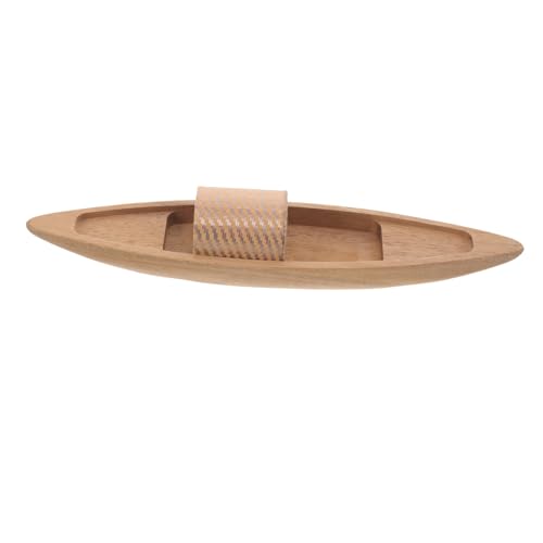 Gatuida Modelo de Barco de Madera pequeño para Tallado artesanía decoración Barco de Escritorio esculturas de Modelos de Barco de Madera sin terminar Estatua de Barco Caqui