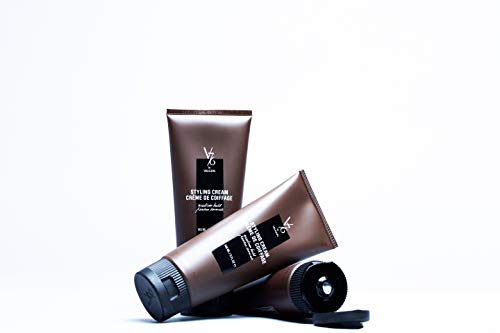 V76 by Vaughn Styling Cream Medium Hold High-Memory Formula for Men, 5 oz
