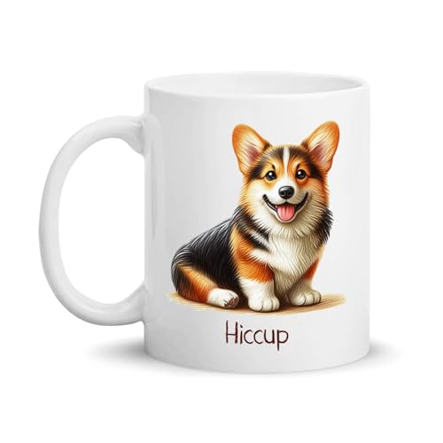 Personalized Pembroke Welsh Corgi Ceramic Coffee Mug - Customized...