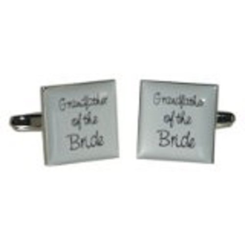 Mancuernillas cuadradas gris ceniza para hombre miniatura 1