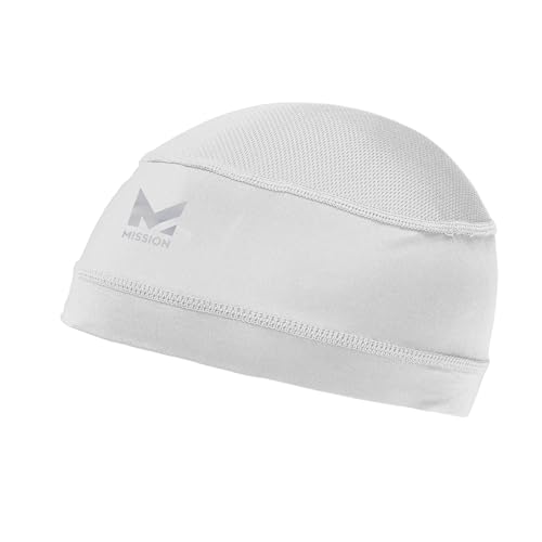 MISSION Cooling Helmet Liner- Cools Instantly When Wet UPF 50 Wear Under Helmets Hardhats & More- White