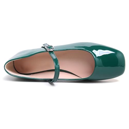 Image of LUXINYU Women's Slip on Flats,Classy Round Toe Solid Classic Mary Jane Ballet Dance Shoes Soft Comfortable PU Flat Shoes