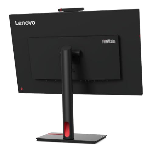 Image of Lenovo ThinkVision T27hv-30 27 inch Class Webcam WQHD LED Monitor - 16:9 - Raven Black