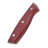 IMIKEYA Mango de Repuesto para Cuchillo de Cocina con Agarre Antideslizante Diseño Ergonómico Madera Pulida con Remaches para Reemplazo Diario Cómodo y Seguro para Uso Prolongado
