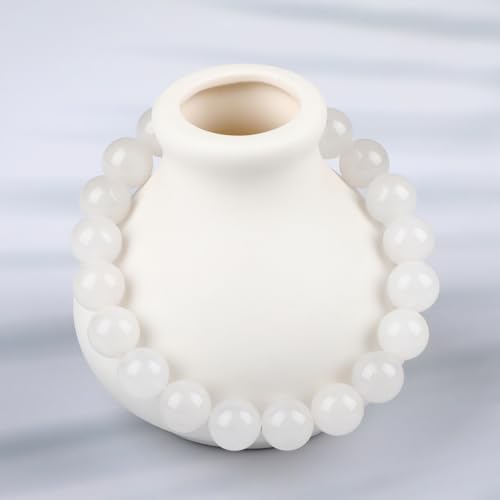 LPBeads Handmade Natural Gemstone Stretch Elastic Bracelet Healing Crystal Round Stone Beads Jewelry Gifts for Women Men