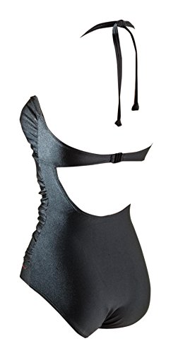 Zoggs Vislc Costume da Bagno Tathra Ruch Nero Nero...