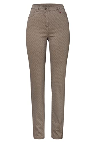 Relaxed by Toni Damen 5-Pocket-Hose »Meine Beste Freundin« mit dezentem Muster 46K beige | 074 Cover