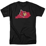 University of Louisville Official State Shape Unisex Adult, State Shape, L