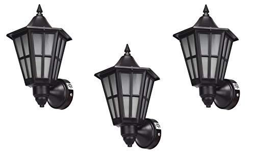 Image of Whiteray Waterproof Black Traditional Design wall Light Lamp for Home,Dining Room, Bedroom, Living Room Decorative (Set of 3)