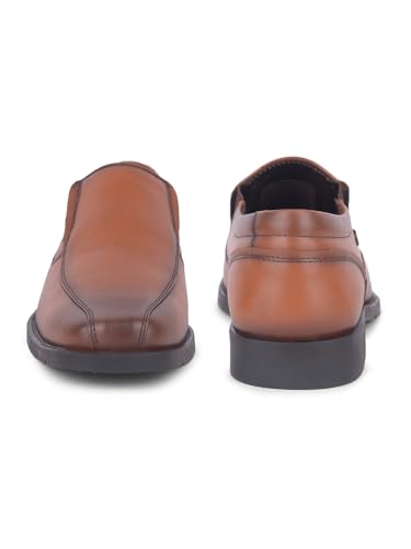Image of Liberty Fortune Black & Tan Slip-On Moccasin Shoes for Men