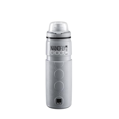 Elite Nano Fly Water Bottle Elite Nano Fly 0–100 Grigio 500 ml – Borraccia Termica Ciclismo 0–100°C