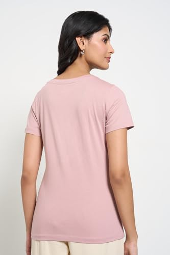Image of Honey Women's 100% Cotton T-Shirt | Regular Fit | Round Neck | Half Sleeve