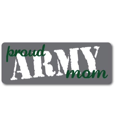 Magnet Me Up Proud Army Mom Magnet Decal, 3X8 Inches Grey, Green And White Heavy Duty Automnotive Magnet For Car Truck Suv #TOP4