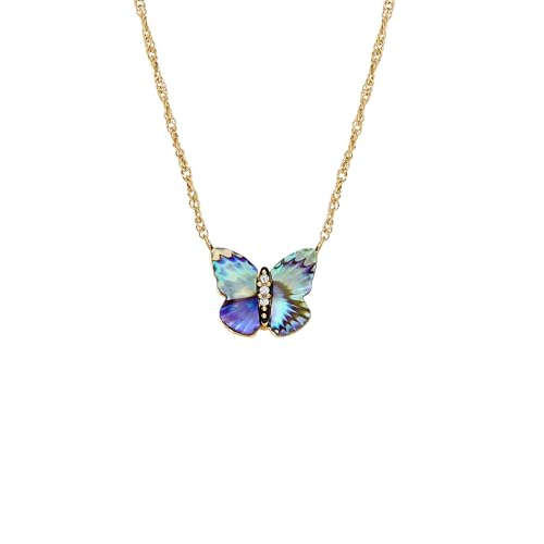 Image of Fossil Women's Gold-Tone Stainless Steel Pendant Chain Necklace for Women