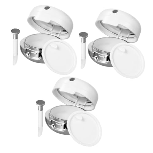 Dulcicasa リップボックス 3個セット ? 鏡付きミニコンテナ 蓋付き 化粧品DIY 収納 旅行用 空容器 再利用可能