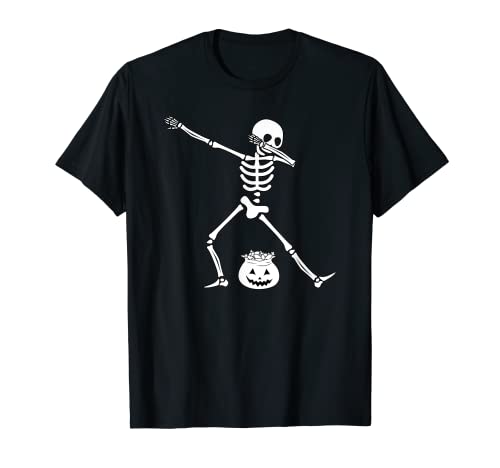 Dabbing Skeleton T-Shirt Dab Hip Hop Skull Shirts Niños Adultos Camiseta