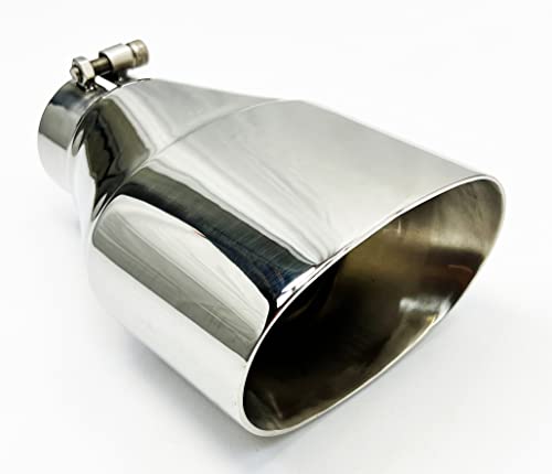 Exhaust Tip 5.50” x 3.50” Dia OD Oval 8.00