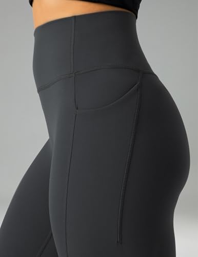 Image of Colorfulkoala Dreamlux No Front Seam Capri Leggings with Pockets for Women - High Waisted 21 inch Buttery Soft Yoga Pants