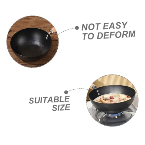 Wok antiadherente mini SHOWERORO para cocina miniatura 6