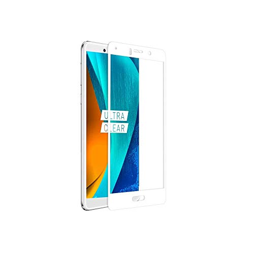 Image of Screen Protector for Huawei Honor 6x (White) Tempered Glass Edge-to-Edge 6D Screen Guard With Installation Kit