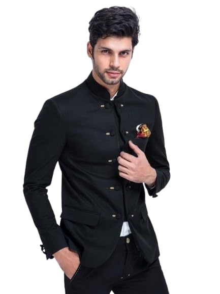 Solid Bandhgala Blazer for Men, Casual, Formal, Party, Festive & ...