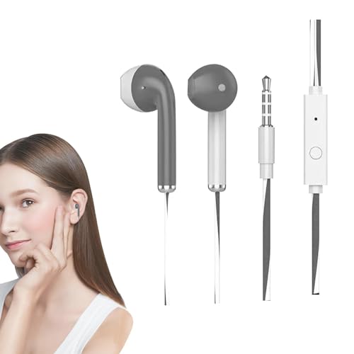 コード付きヘッドフォン | コンピューターヘッドフォン - 子供、女性、女の子向けの の耳栓付きのかわいいプラグインヘッドフォン Soufly