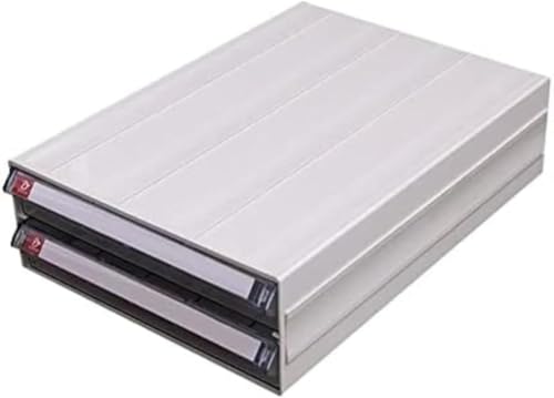 書類ケース 引き出し a4 レターケース 収納ボックス ファイルケース 卓上収納 書類トレー 大容量 耐荷重 オフィス 学校 事務用品 縦型 (ホワイト,C)