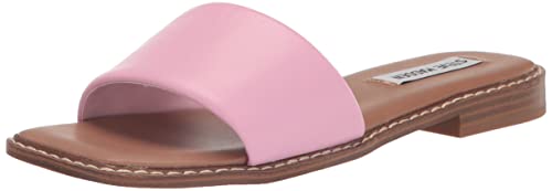 Steve Madden Women's Sandra Sandal, Pink Leather, 8