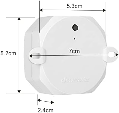 DEWENWILS Remote Control Light Switch 240V, No Wiring Required Wireless Light Switch Kit with 30M Range, Remote Light Switch for Lamp, Programmable, UKCA Certified, White