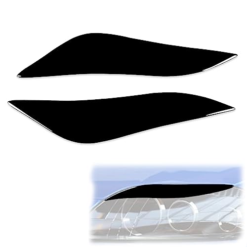 Car Eyebrow Trim for Toyota for Supra 1993-1998 1994 1995 1996 1997 2Pcs Car Front Headlight Eyebrows Eyelid Gloss Black Car Cover Trim Accessories