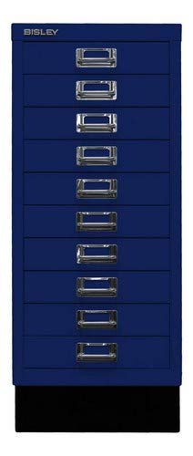 Mobile Con Cassetti Bisley MultiDrawer - 10 Cassetti, Blu Oxford, 38x28x67cm - Foto 5