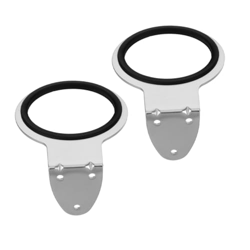 Healeved Wall-mounted Hair Dryer Holder 2pcs Stainless Steel Dryer Rack Space-saving Easy Install