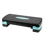 2 Level Adjustable Aerobic Fitness Yoga Step With Gym Exercise Training Guide...