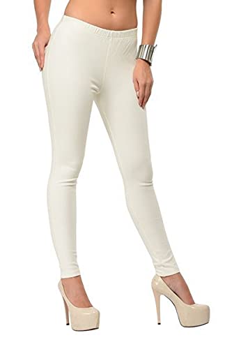 Image of Frenchtrendz Women's Slim Fit Mid Rise Stretchable Cotton Modal Spandex Jegging Pull On