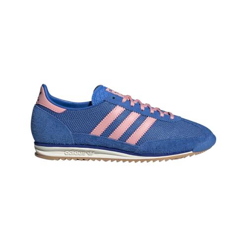 adidas Womens Sl 72 Og Lace Up Sneakers Shoes Casual - Blue, Pink - Size 5.5 M
