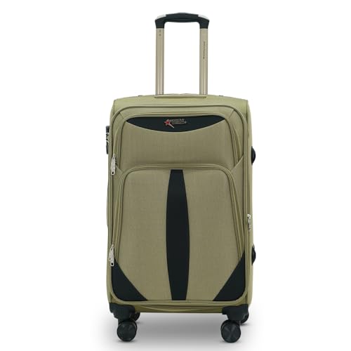 Image of AMERICAN TRAVELLER Forever Medium 8 Wheels Soft Sided Luggage Trolley Bag