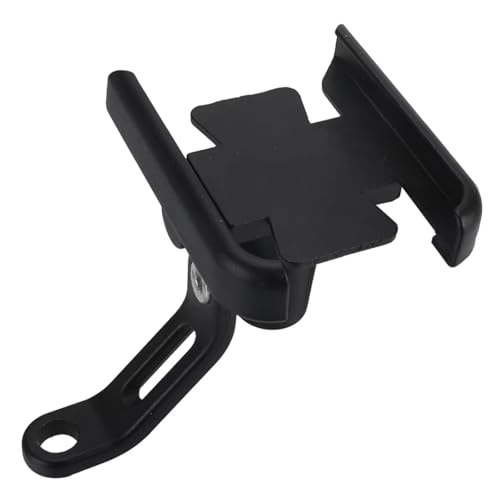 NNJIEUPO Motorrad Handyhalterung Kompatibel Mit Suzuki Für Intruder 1400 1500 800 Für VL1500 Für Intruder Motorrad GPS Navigation Lenker Handyhalter Halterung(Black,Mirror Holder)