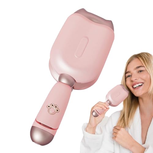 Rizador, plancha de pelo 32 mm, calentamiento rápido con textura de ondas de gato para ondas sueltas en cabello corto y largo