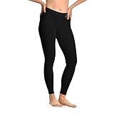 Eco-Friendly Stretchy Leggings for Everyday Comfort, Yoga, Athleisure, Workout, Gift for Her, Black Leggings