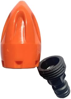 The Water Rocket, Sewer Jet Nozzle Pressure Washer Nozzle, Quick Connector Drain Cleaning Water Nozzle, fits any garden hose